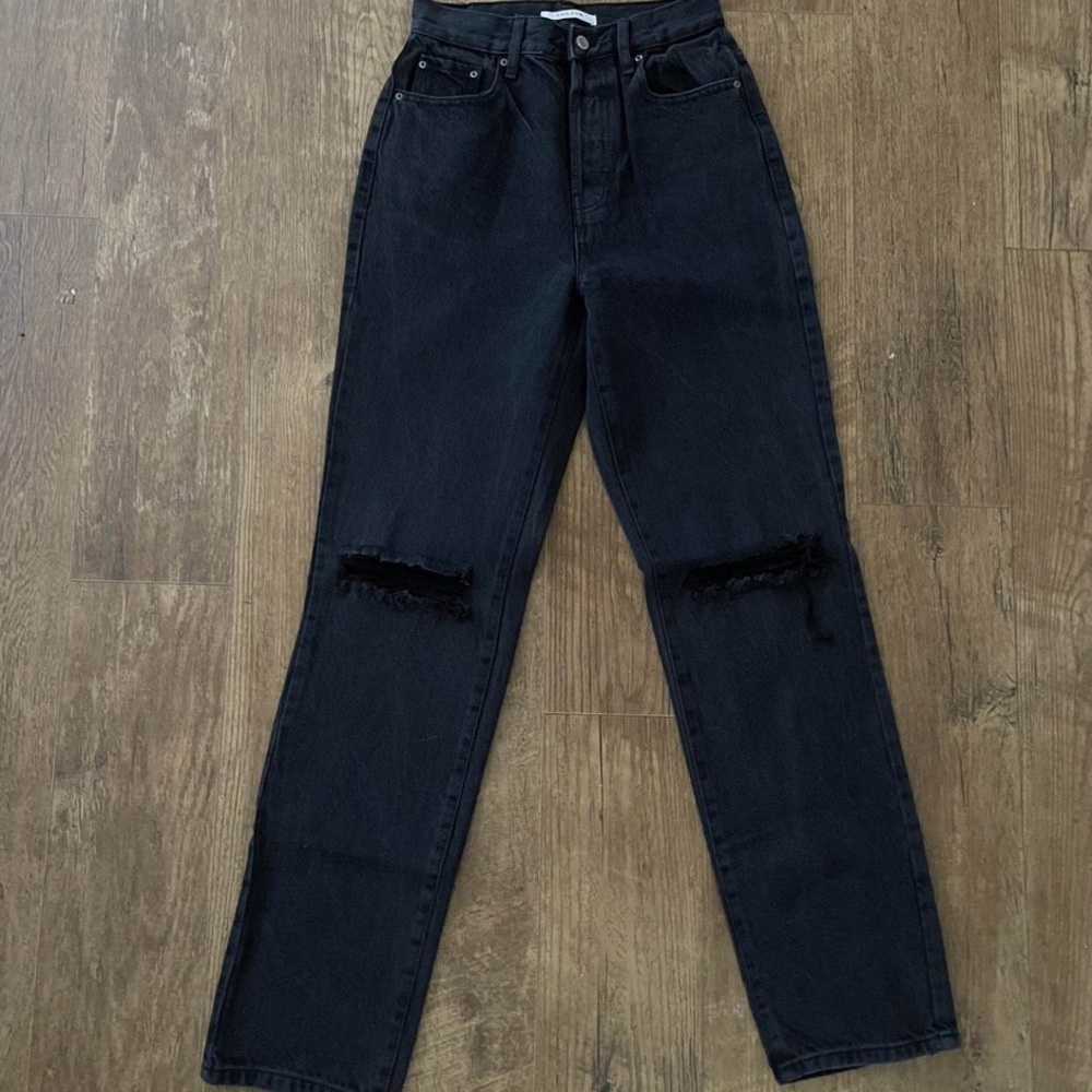 black distressed dad jeans from pacsun